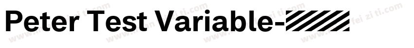 Peter Test Variable字体转换